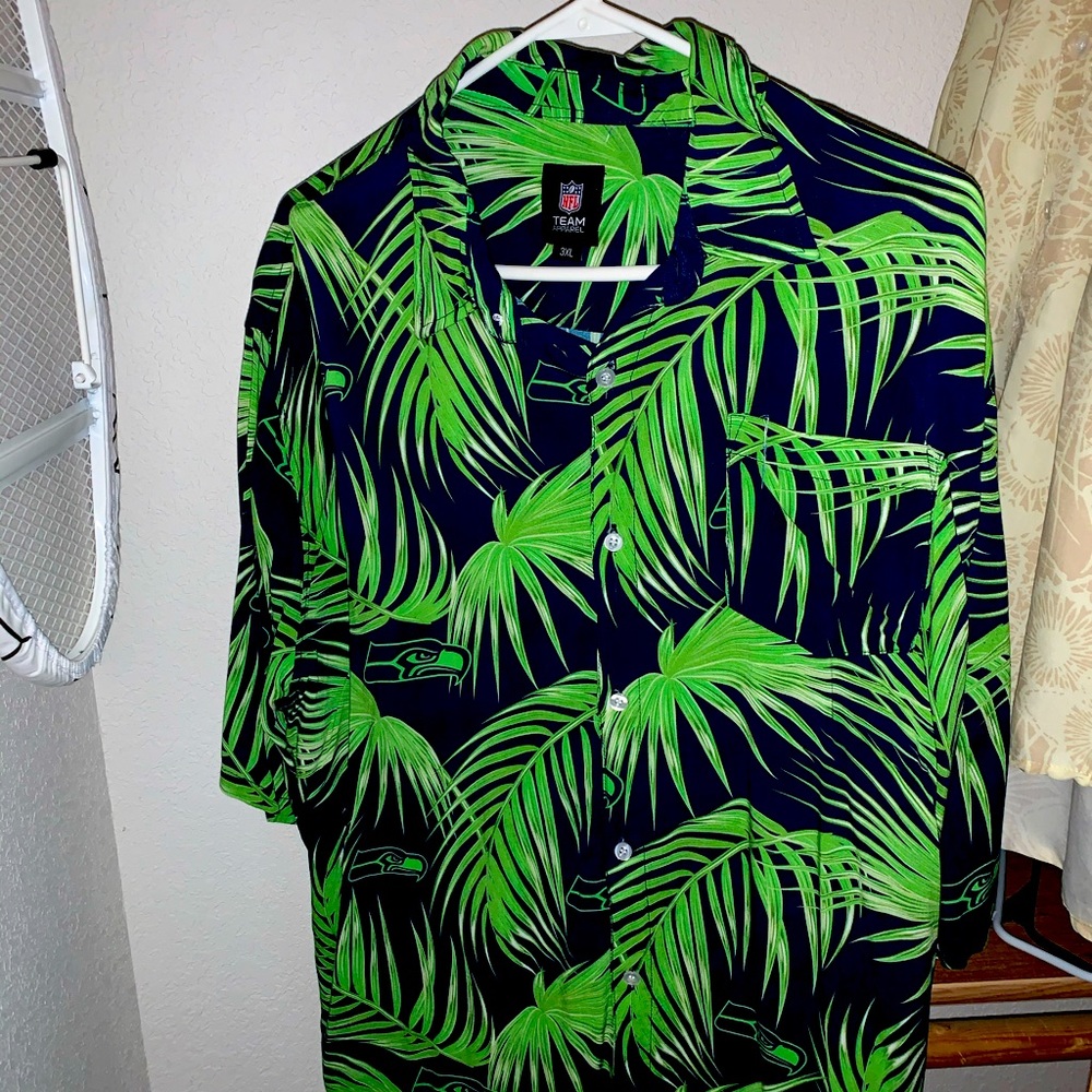 Custom Hawaiian Seahawks Shirt